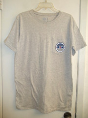Rowdy Gentleman size Large Ronald Reagan Short Sleeve Pocket T-Shirt Tee Gray