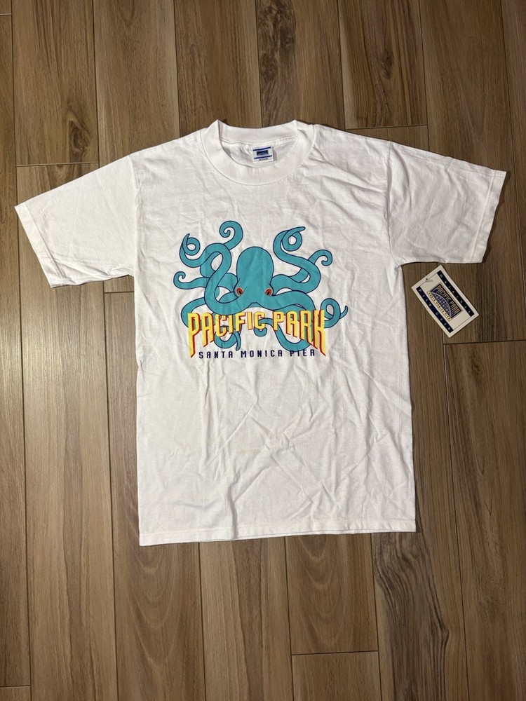 Vintage Pacific Pier Santa Monica Octopus T-Shirt Size M 90s
