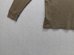Old Navy Men Shirt XXL Khaki Crew Neck Long Sleeve Pullover Casual Thermal Tee