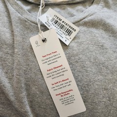 Marine Layer T Shirt Absurdly Soft Tee Signature Made in USA NWT Mens Small Gray