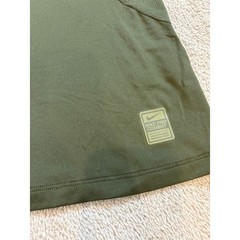 Nike Pro Combat Dri-FIT Shirt Mens XXL Olive Green Fitted Training Sportswear