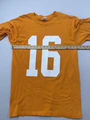 Vintage Tennessee Optimist Shirt Mens Large Orange 16 Jersey Tee Football USA