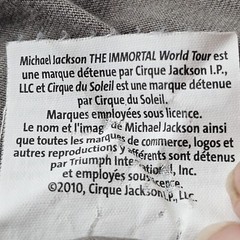 Michael Jackson Immortal Tour T-Shirt Size Med Grey Grafic Print Pit To Pit 19in