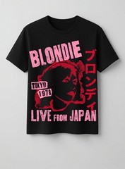 Blondie Live from Japan Flyer Vintage Band Premium Tri-Blend T-Shirt