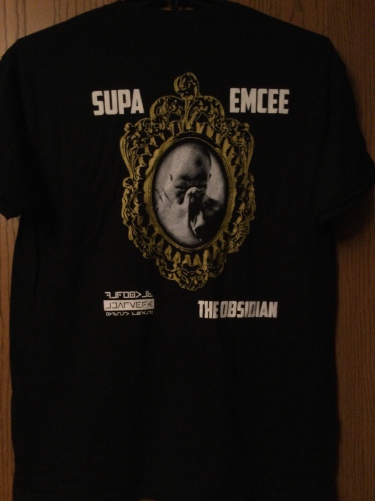 The Obsidian – “Supa Emcee” – Black Shirt – L