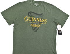 Lucky Brand Men’s Guinness Harp Tee Short Sleeve Green Crew Neck Size 2XLT NEW