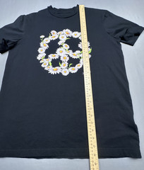 Daisy Flower Peace Sign Womens T-Shirt Small Retro Hippie 60s 70s Boho Aesthetic