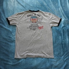 Bruce Springsteen E Street Band Born in the USA Tour 1984 Ringer Tee Gray XL