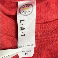 LAT Apparel Garkansas Graphic T-Shirt Mens Medium Red Excellent Fishing Arkansas