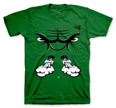 PRO GREEN Shirts To Match Retro 1 Pro Green Fir Sneaker Tees – Raging Face Shirt