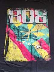 Shaka Active 808 hawaiian flag rasta colors S/S Black T-shirt Mens Size 2XL
