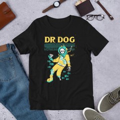 DR. DOG Concert Poster Vinyl Art Cover Black Short-Sleeve Unisex T-Shirt