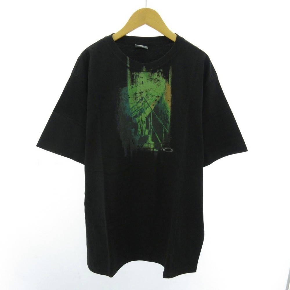 Oakley Men’s Black XL T-Shirt Print Short Sleeve Excellent For Ages 14+