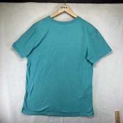 Nike Men’s Tee Short Sleeve Shirt Teal Blue Square Logo Swoosh Design Medium
