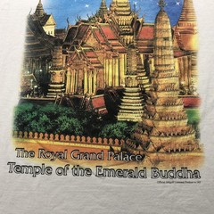 Bangkok Thailand Shirt Mens Large White Royal Grand Palace Temple Graphic Tee