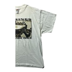Vintage US Marines Standard Issue The Wild Side White T Shirt Men’s Size XL