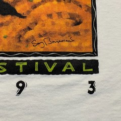 Vintage 1993 Chicago Jazz Music Festival Art Shirt Medium 19×28 Saxophone