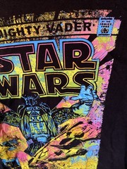 Star Wars “The Mighty Vader” Comic Book Theme Splatter T-Shirt Adult Size Large