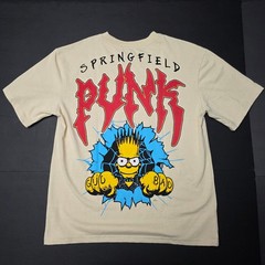 The Simpsons Bart Punk – Officially Licensed Cartoon Graphic T Shirt – Unisex S