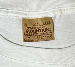 New The Mountain Redemption T-Shirt Men’s 3XL White VTG Leather Tag S/S Crew