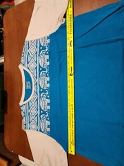 Tantra Men’s XXL S/S Blue/White Elephant Graphic T-Shirt EUC. SB11