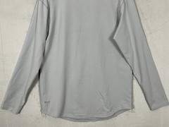 Bylt Drop Cut Lux Long Sleeve Shirt Men’s XL Grey Solid Stretch Gym Performance