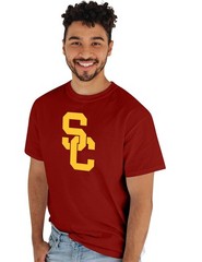 Blue 84 Mens Usc Trojans T Shirt Team Color Icon Cardinal Medium Tsgi_Icon_Team