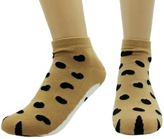 Women’s Cute Kitty Cat Socks with Paw Prints on Toes Novelty Ankle Socks