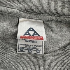 Vintage Gray T-Shirt Mens XL Alstyle Apparel AAA Blank Basic Short Sleeve 90s