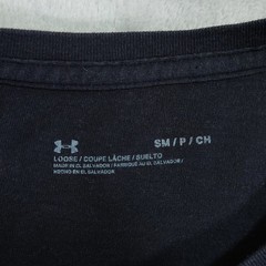 Under Armour Freedom USA Flag T-Shirt Mens S Camo Logo Short Sleeve Shirt Black