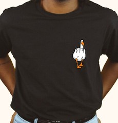 Unisex T-shirt – Duck You CREST – Original Funny Novelty Summer Couple Student