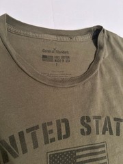 General Standard Men’s Olive Green “United States of America” Graphic T-Shirt LG