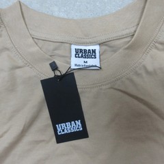 Urban Classics Tall Tee Long Sleeve Shirt M Tan Cotton Casual Wear