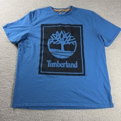 Timberland Original Large Logo T-Shirt Blue Black Men’s Size XXL