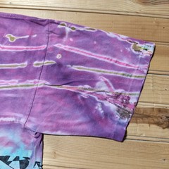 Vintage 90s Abstract Shapes Geometric Pattern Tie Dye Graphic T-Shirt – Large
