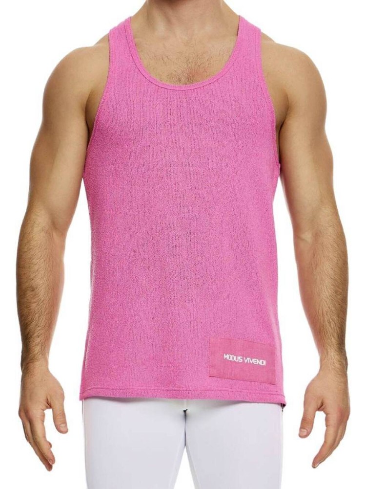 Modus Vivendi Plain Knit Vest, Sleeveless, Long Length, Racerback, Many Colours