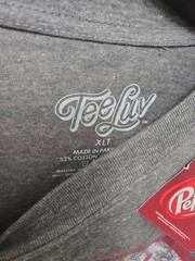 NWT! Mens Tee Luv GRAY Dr. Pepper Vintage Style T-Shirt Size XLT / XL TALL