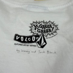 Volcom Yo Gabba Gabba Jack Black Sammy Brobee Artist Series Shirt Mens XL White