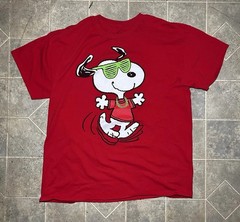 2 Peanuts Snoopy T-Shirt Mens XL Short Sleeve Blue Crew Neck I’ll Do It Tomorrow