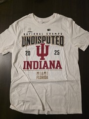 The Nike Tee National Champs 2025 Indiana Hoosiers T-Shirt Men’s Size Medium