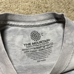 Vintage The Mountain Steam Locomotive Train T Shirt Mens Large Gray Tie Dye Y2K
