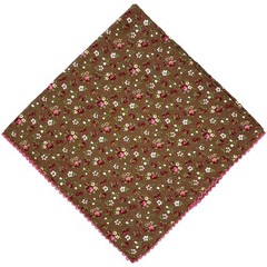 4 PCS 100% Cotton Bandanas Women 21×21 Inch Assorted Floral Head Scarves