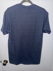 Gilden Medium *Set Of 3* Blue Grey Basic T-Shirts Heather Navy NWT