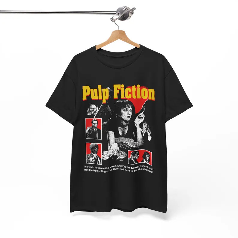 Pulp Fiction Movie T-Shirt – 90s Tarantino Cult Classic Tee
