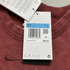HV0127-619 Nike Sportswear Premium Essentials Loose Fit LS Shirt Red Mens S Vary