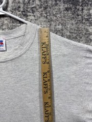 Vintage Russell Athletic Blank T Shirt Men’s Size Large Gray USA Made 90s