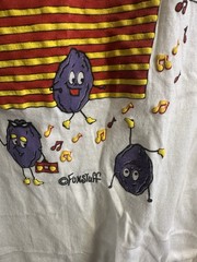 VNT 90s Single Stitch raisin Whoopie Funny Graphic Puffy Paint T-Shirt Thin Sz L