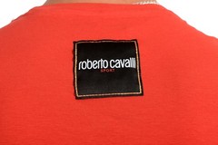 Roberto Cavalli “SPORT” Men’s Red Graphic Stretch T-Shirt US 2XL IT 56