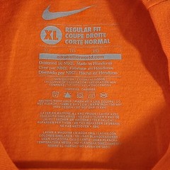 Nike Just Do It Again Men’s XL Orange Long Sleeve T-Shirt Ribbed Cuffs NWOT Flaw