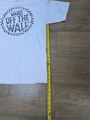 Vans Shirt Mens Medium Black Off The Wall Checkerboard Logo Graphic Tee T-Shirt